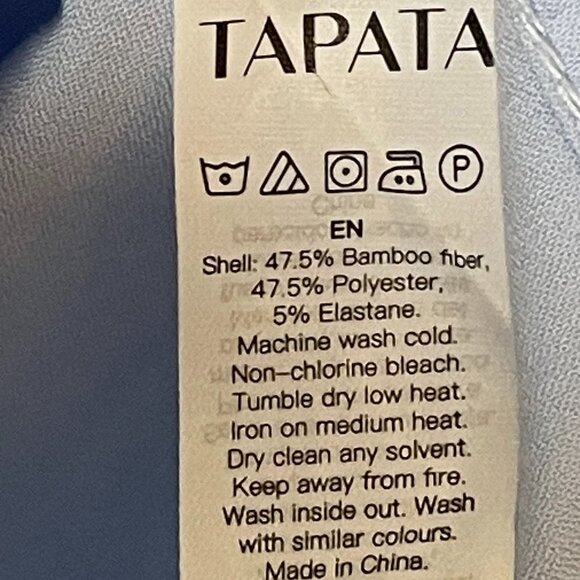 Tapata Light Blue Button Down Bodysuit Size L - Picture 4 of 4